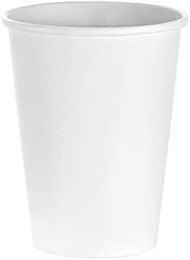 (1000 броя) Бели Картонени Чаши за топли напитки с обем от 10 мл за Еднократна употреба за Кафе, Чаши от Tezzorio, ще се Настанят