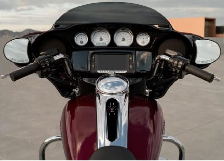 Детайли Kustom Cycle Черната Вдовица Метална Поставяне Конзола на арматурното табло! Подходящ за Harley Davidson 2008-2020 Street