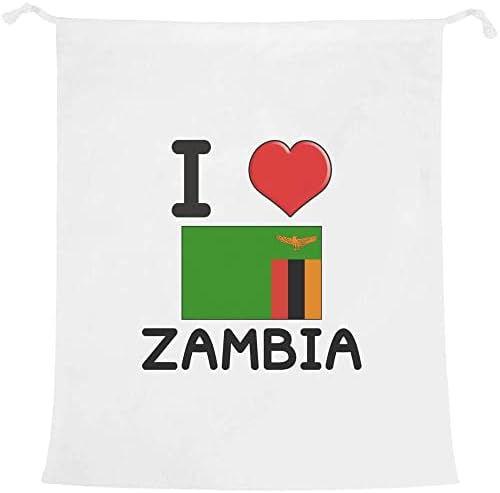 Чанта за дрехи /измиване /за Съхранение на Azeeda I Love Zambia (LB00021373)