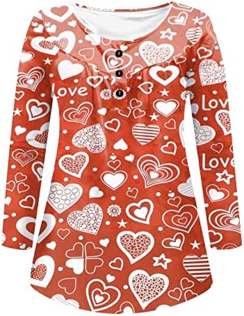 Дамски Тениски с Графичен Дизайн, Подаръци за Свети Валентин за Жена си, Прекрасната Ризи с Принтом Любов, Блузи с дълъг ръкав,