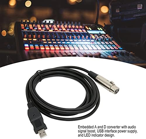 Аудио кабел, Адаптер USB-XLR USB-XLR Тел Удобен USB2.0 за Микрофони, Китари, за устройства с конектор XLR