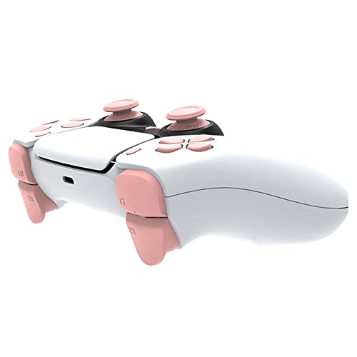 Розова Бутона на D-pad Action Keys Набор от Клавиатури Накладки За Геймпада PS5