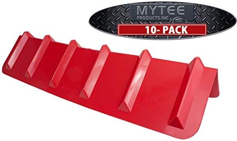 Mytee Products 10 X Червени защитни устройства за борда на краищата - 8 x 8 x 36 | V-Образни Ремъци с храповиком за лебедка Пластмасов Ъглов протектор за Борда на пратката